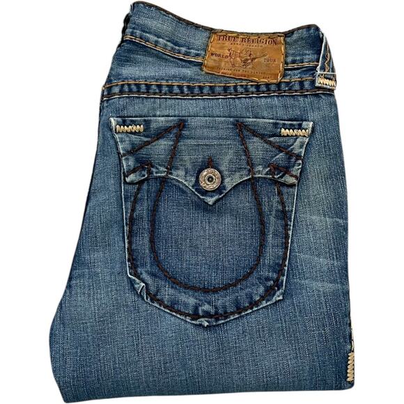 True Religion Billy Super T Big Horseshoe Bootcut Y2K Jeans